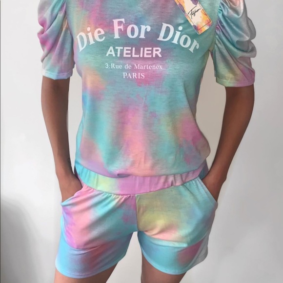 ASOS Tops - Fashion Tie Dye Lounge 2 piece set Sz. S/M